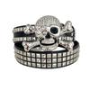 Субкультура Готический ремень с заклепками, Панк ремень с черепом и стразами, Мужской и женский ремень для уличных танцев