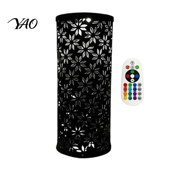 USB Powered Night Light Butterfly Projector Lamp, RGB 16 Colors Decorative Lamp with Remote Bedroom Ambient Lighting Control, Hollow-out