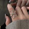 Стерлинговое серебро 925 пробы Модное Широкое Изогнутое Кольцо Для Женщин Геометрия Панк Дизайн Украшения Асимметричный Подарок Дропшиппинг