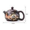 Hand-made Dragons Phoenixs Color-changing Purple Clay Teapot Reusable Tea Pot For Brewings Tea Cup Infuser Teapot Valuable Gift
