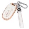 [YANMW] Alto Key Case Compatible Suzuki Wagon R Stingray Key Cover Lukes Smart Key Case Solio Key Holder, golden white