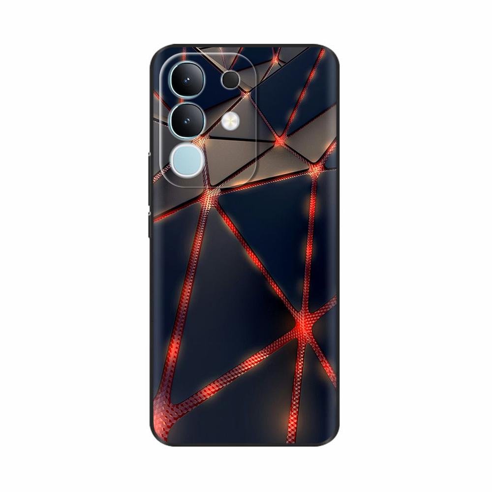 Чехол-крышка для Vivo Y29 4G 2025 Милые Цветы Мягкий Силикон Capa Чехлы для Телефона Для Vivo Y29 4G Чехол Мультяшные Ударопрочные Сумки Coque