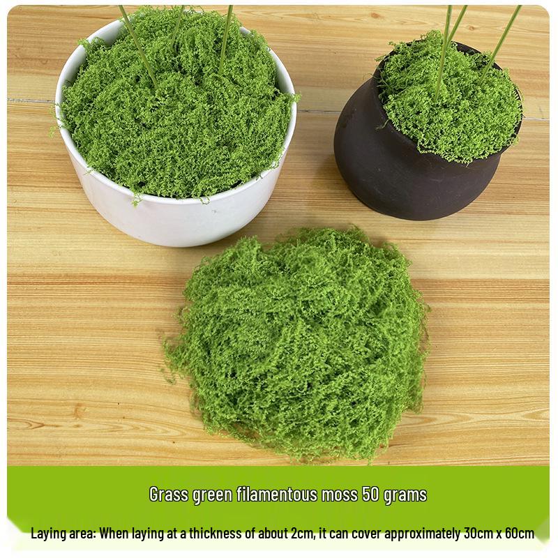 Искусственный мох, шелковистая трава, газон для ландшафтного дизайна и декора