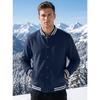 Men S Casual Stand Collar Long Sleeve Loose Baseball Jacket