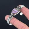 Womens day Deal Natural Purpurite Elegant Bangle Bracelet 925 Sterling Silver