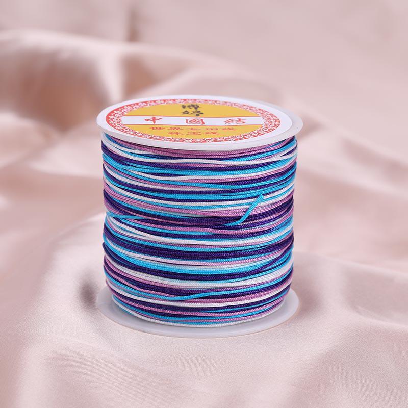 Цветной градиентный шнур для браслета ручной работы с нефритовым оттенком - 100 м плетеный шнур своими руками для подвесок