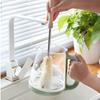 4 шт. Щетка для чистки бутылок с деревянной ручкой, кухонная щетка для чистки стаканов для напитков, вина, стеклянных чашек