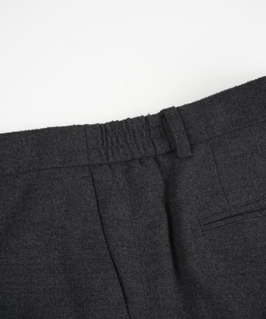 BIRBANTE Stretch Side Banding Slacks - Dark Gray