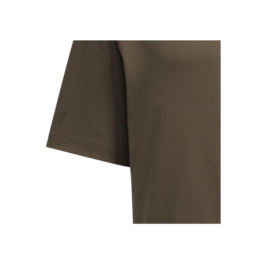 Adidas Дышащая трикотажная футболка с коротким рукавом, мужские топы, коричневые JI9809