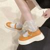 2025 Spring and Summer New Mary Jane Small Leather Shoes for Women, Korean Versatile French with Skirt Soft-soled Platform Single Shoes for Women