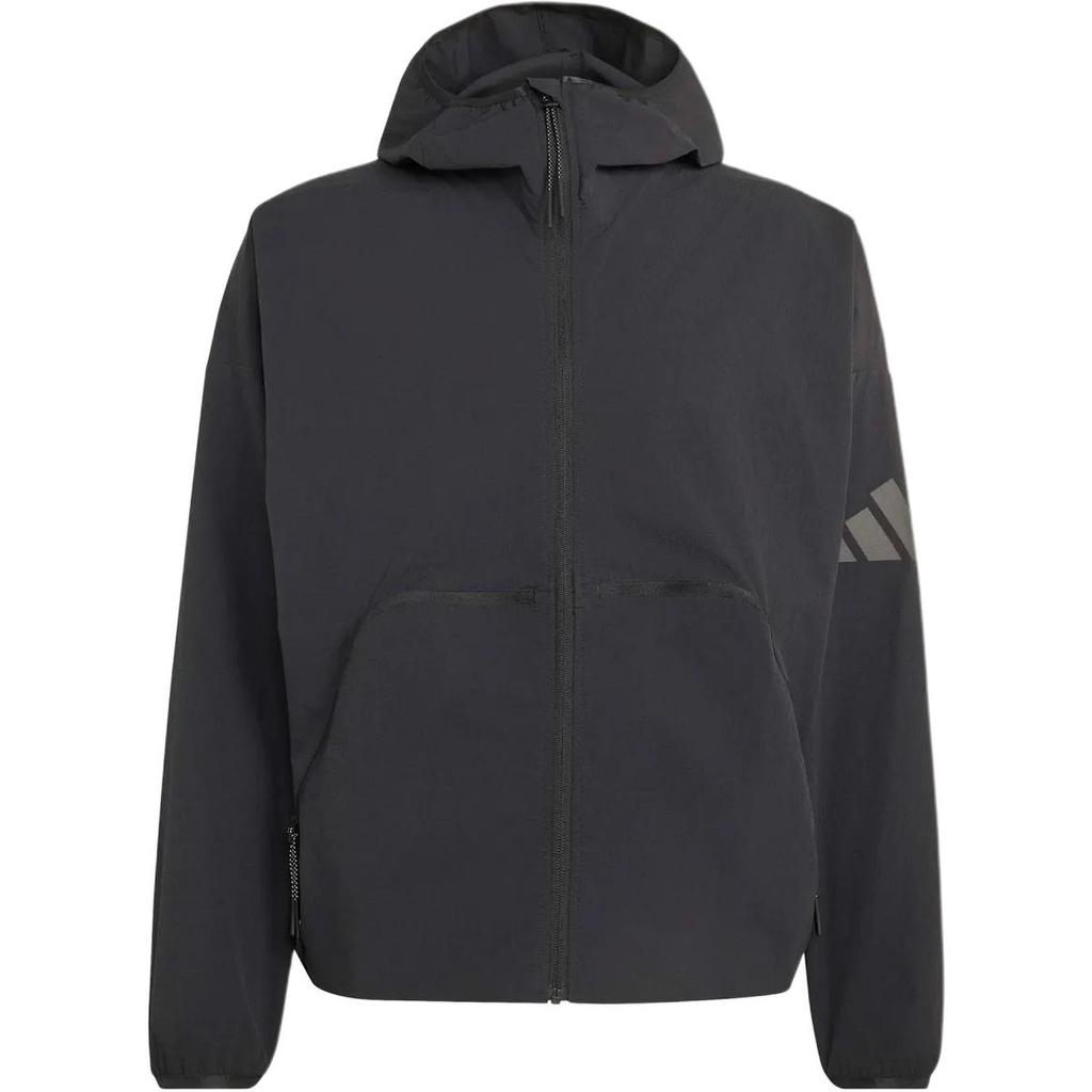 adidas Мужская ветровка с капюшоном и длинным рукавом Myshelter с логотипом Мужские куртки KE8075
