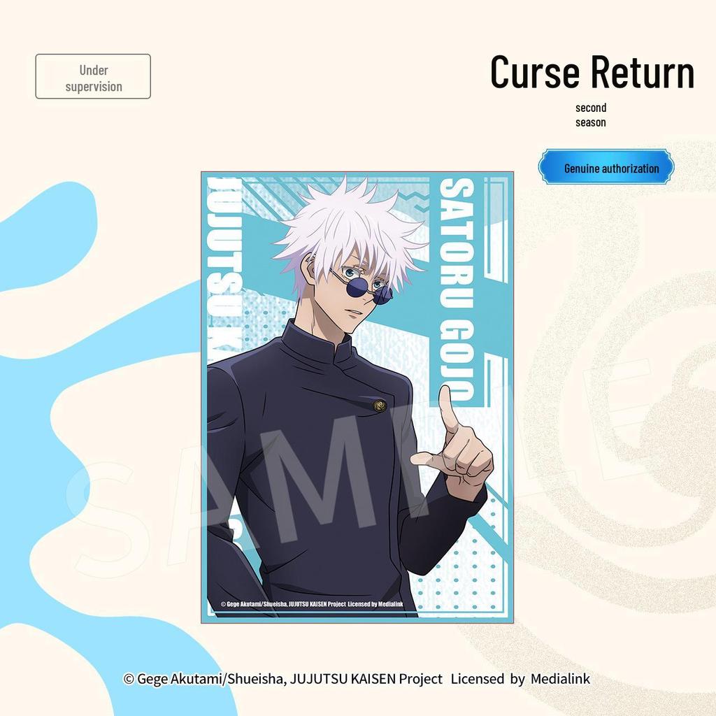 Аниме-товары Jujutsu Kaisen: Лазерное искусство Годжо, Гэто и Итадори из арок «Скрытый инвентарь» и «Проклятое чрево»