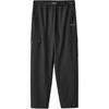 Серия для улицы Кружевная шнуровка Однотонные Повседневные Спортивные брюки Женские брюки Угольно-черный L424W044-0018