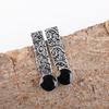 Black Onyx Gemstone Jewelry, 925 Solid Sterling Silver Jewelry, Handmade Attractive Silver Earrings , Gift For Love