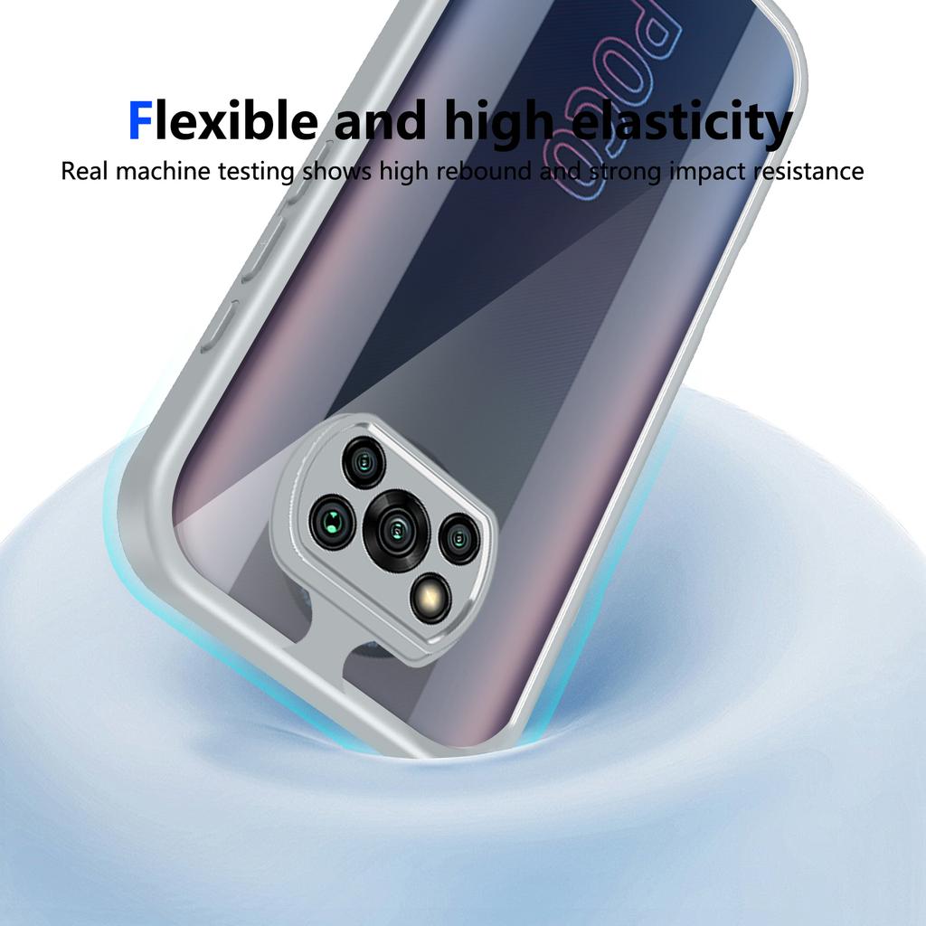 Для Xiaomi Poco X3 Pro Чехол Силиконовый TPU Бампер с Воздушной Подушкой Прозрачная Матовая Задняя Крышка Жесткий Чехол для Телефона для Xiaomi Poco X3 NFC X3Pro