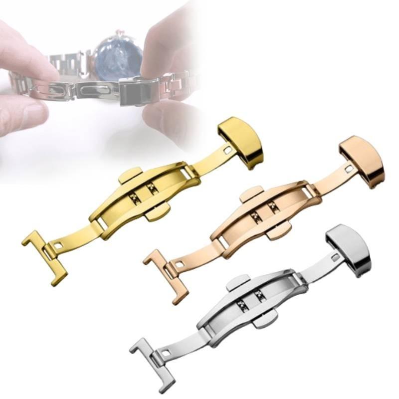 Пряжка-бабочка Аксессуар Двойная пряжка Нержавеющая сталь Инструмент Прочный