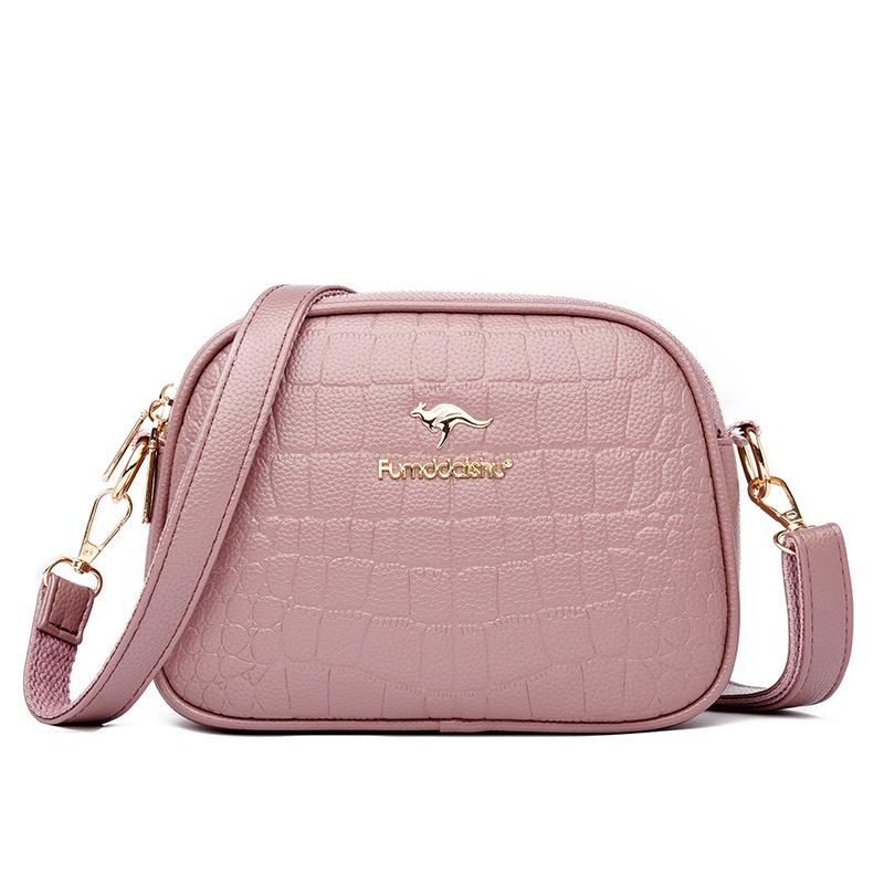 Новые женские сумки из ПУ кожи аллигатора, 3-слойные на молнии, на плечо, кросс-боди, высококачественные женские кошельки и сумочки CLE