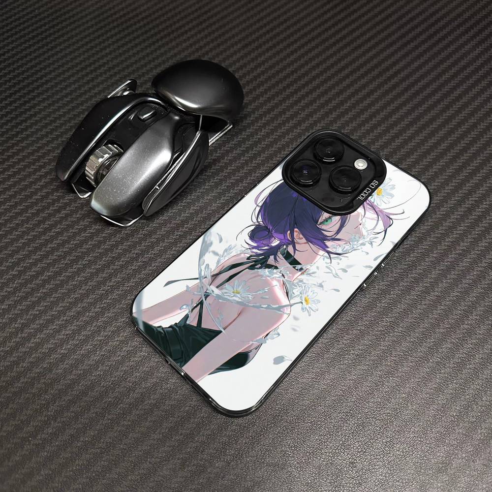 Чехол для телефона Chainsaw Man The Movie Арка Резе Цвет Серебристый Корпус Для lPhone 17 16 16e 15 14 13 12 11 Pro Max Plus