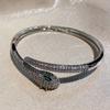 Fashionable Exotic Spirit Snake Bracelet, Green Eyed Open Mouth Snake Women's Bracelet, Retro