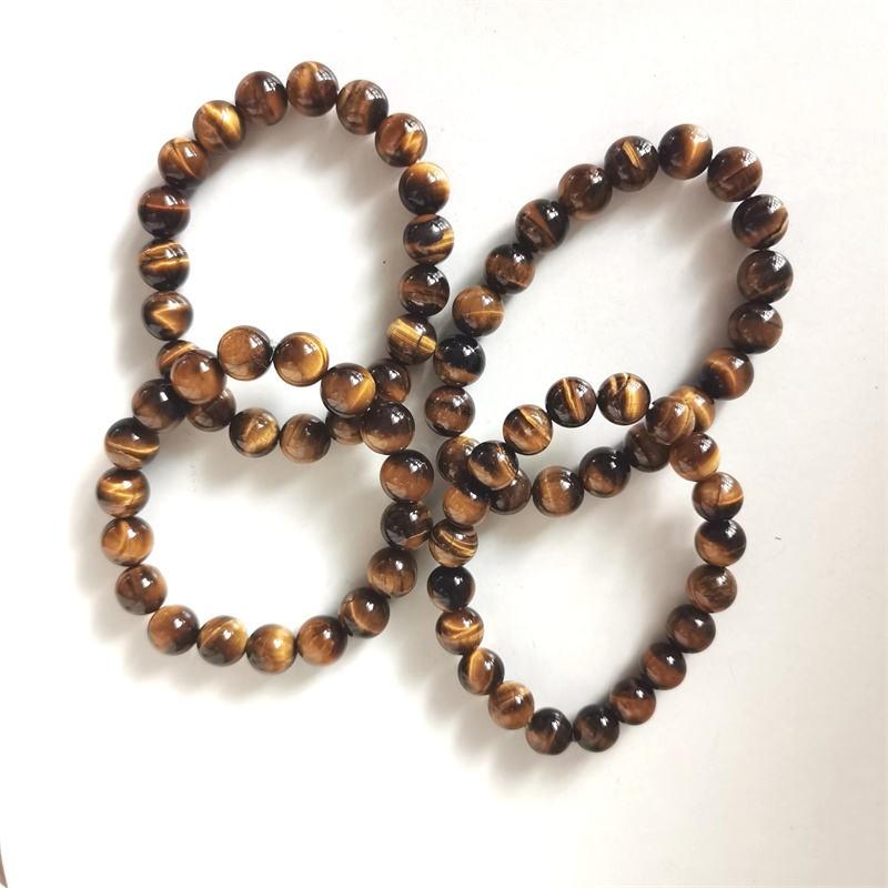 Natural Tiger Eye Stone Crystals Bracelet Necklace Beads Jewelry Bracelet Bulk