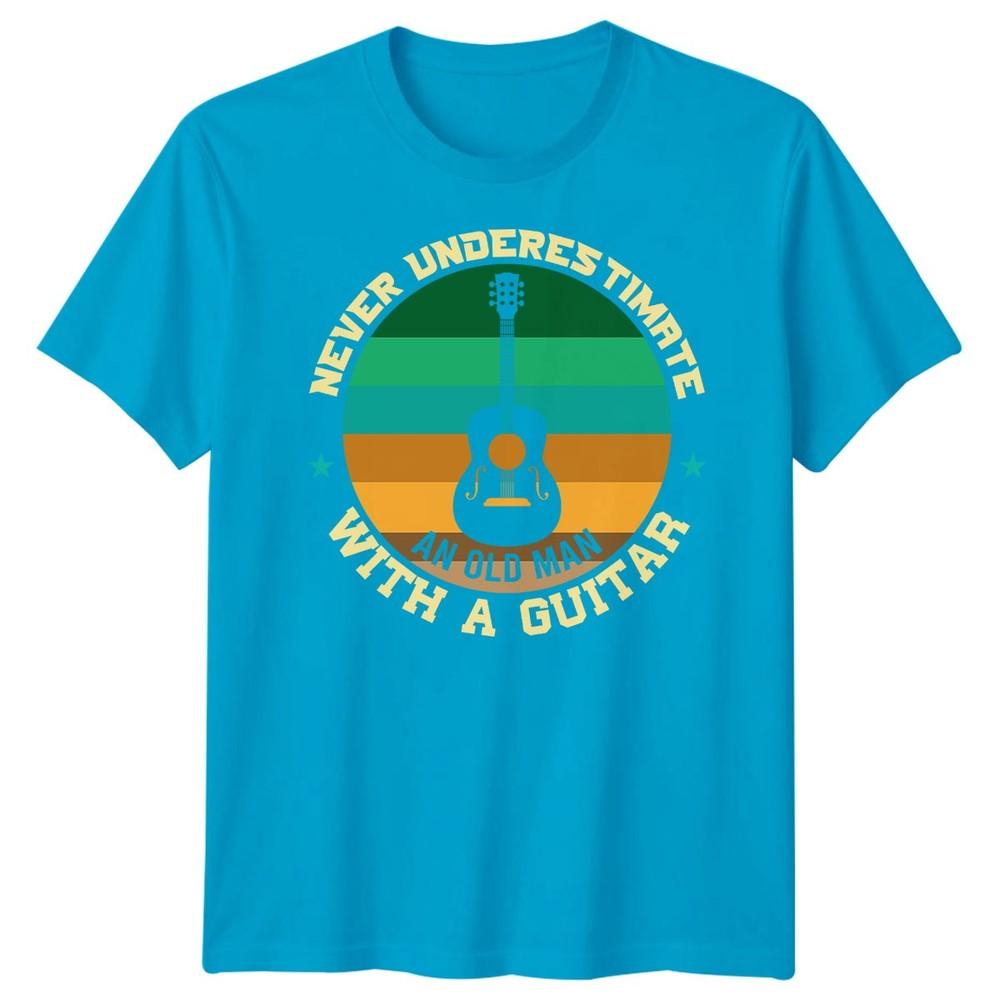 Never Underestimate An Old Unisex With A Guitar Guitarist Hobbies Unisexs Tee