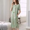 Summer Short Sleeve Night Dress Kawaii Printed Casual Pajamas Dresses