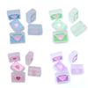 DIY Drip Oil Loose Beads Acrylic Jewelry 22*26mm Transparent Color Love Envelope Cartoon Hair Ring Material Accessories