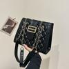 Маленькая сумка с ромбовидной цепочкой для женщин 2024 года, новая модная сумка через плечо в стиле корейской версии знаменитости из Интернета, маленькая квадратная сумка-мессенджер