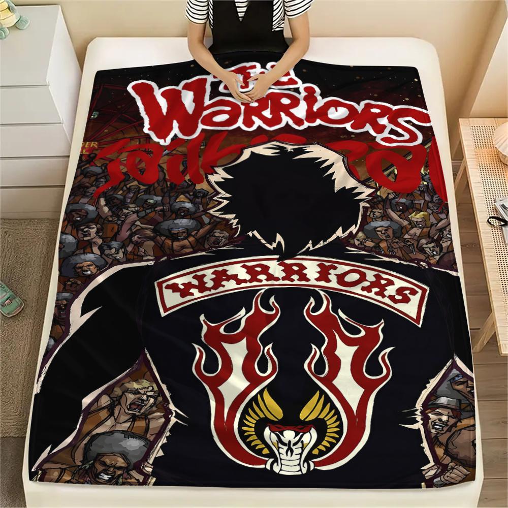 1PC The Warriors Print Flannel Blanket, High quality All Seasons, Home Decor, Warmth and Comfort, Perfect for Christmas Gifts