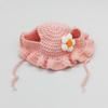 Шапка для питомца Деликатная отделка Подвеска Декор Высокая эластичность Милый питомец Регулируемый ремешок Вязаная шапка для вечеринки