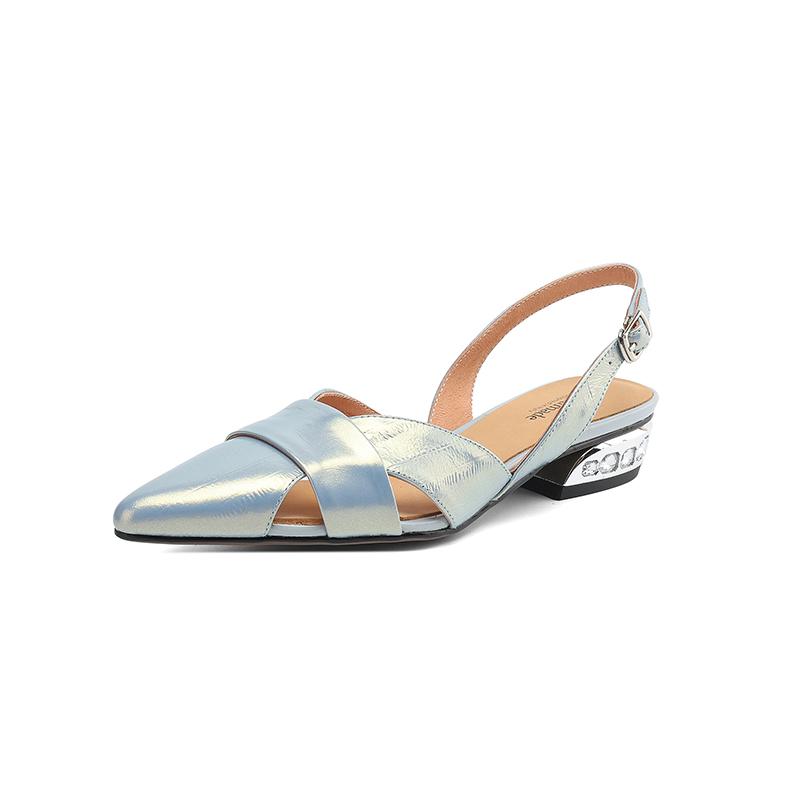 Мода Мода Повседневные Женские Сандалии Ремешок с Пряжкой Обувь Каблуки Женская Обувь Сандалии Женские Натуральная Кожа Девушка Свадебная Обувь Лето