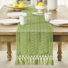 Knotted Tassel Cotton Linen Table Runner