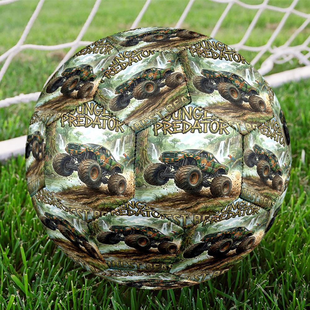Truck Theme Size 5 Soccer Ball, Suitable for Both Indoor and Outdoor Matches, a Gift Suitable for Everyone.