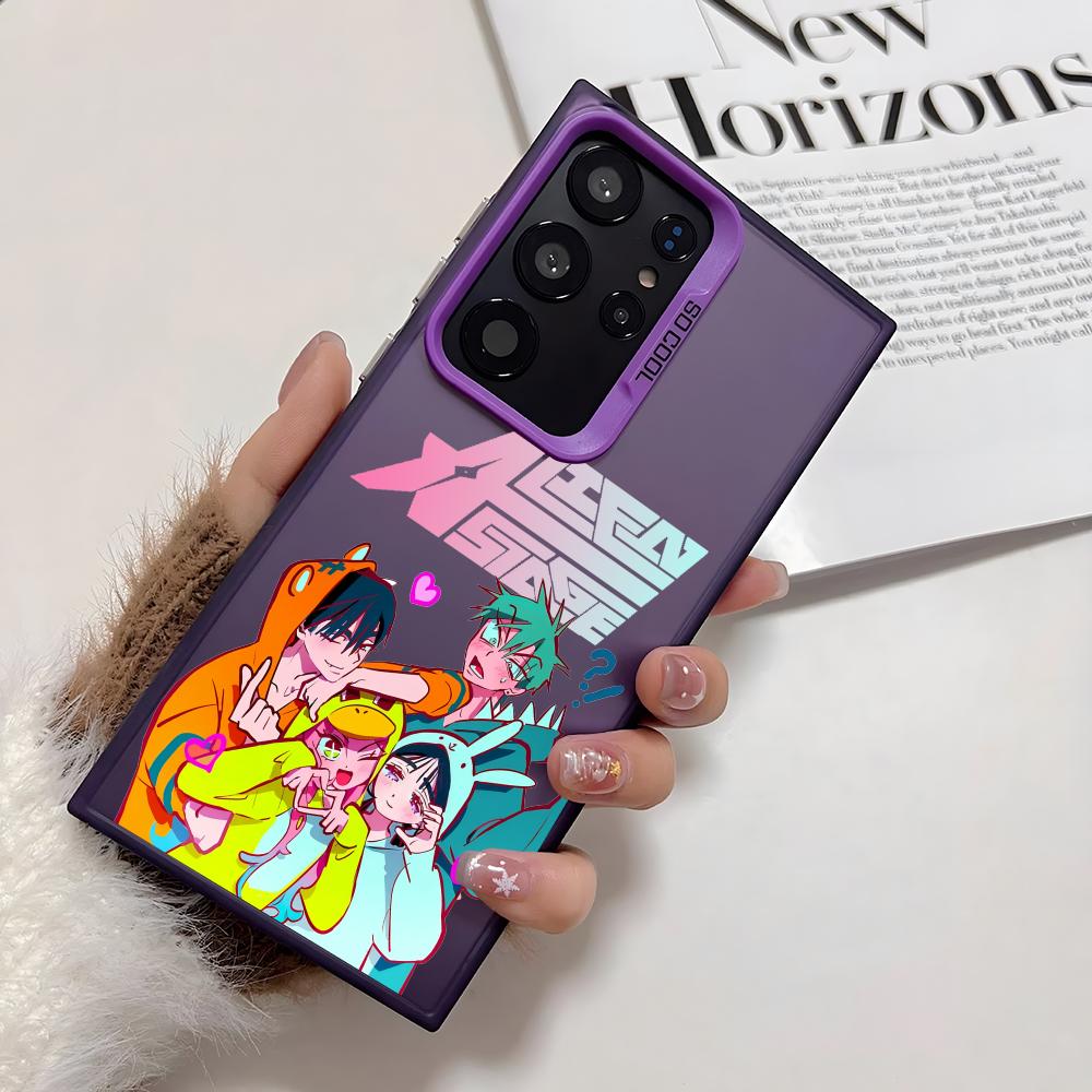 Чехол для телефона A-ALIEN STAGE из аниме для Samsung Galaxy S25 Edge S24 S23 S22 S21 S20 Ultra Funda Силиконовый Серебристый Чехол