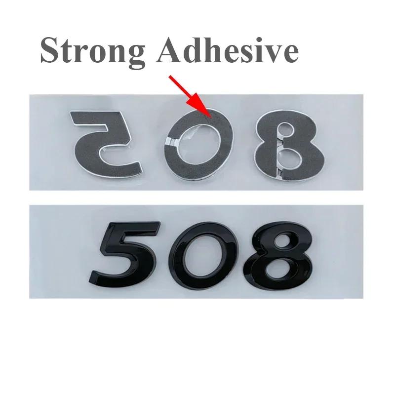 2026 Hot Car Sticker For Peugeot Rear Boot Trunk Tailgate Emblem Badge ABS Car Sticker Decals 206 207 301 307 308 408 508 2008 3