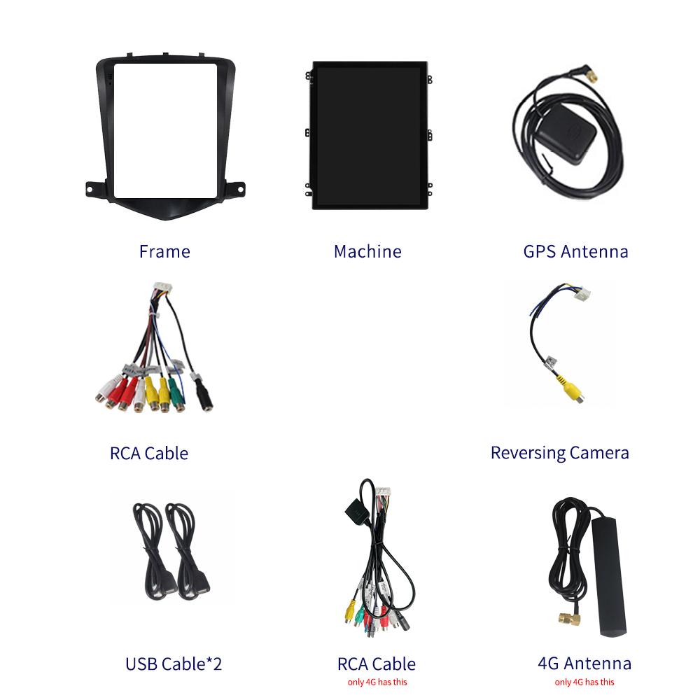 2 Din автомобильный радиоприемник с сенсорным экраном Android для Chevrolet Cruze J300 2008-2012 4 ядра Carplay DSP GPS-навигация мультимедийный плеер 2 + 32 ГБ