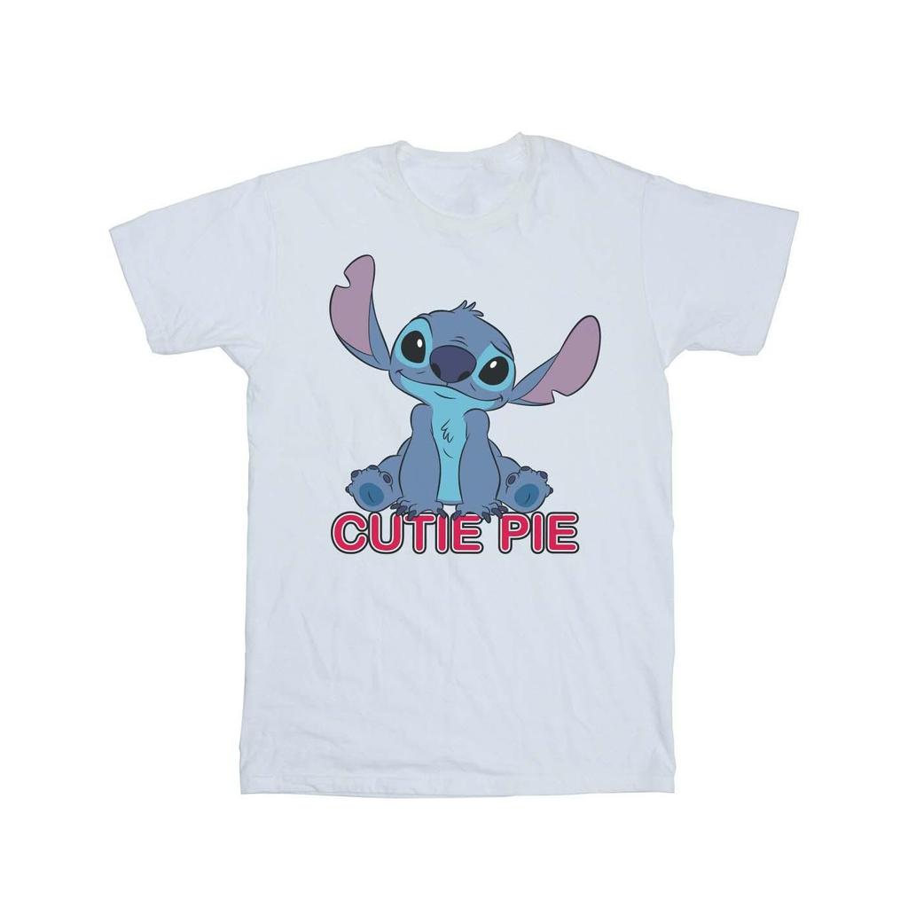 Disney Womens/Ladies Lilo And Stitch Stitch Cutie Pie Cotton Boyfriend T-Shirt