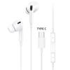 Wired Headphone 3.5mm/type-c/lighting  Connector  Line Control Ear Plug