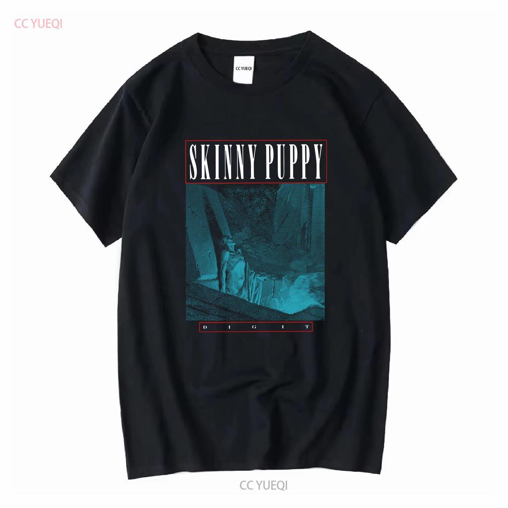 Футболка группы Skinny Puppy 80-х 90-х с длинным или коротким рукавом винтажная стираная топ для повседневной носки унисекс дизайнерская одежда немного