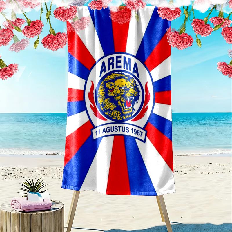 AREMA MALANG Print Beach Towel, Large Soft Quick Dry Towel for Beach Camping Swimming