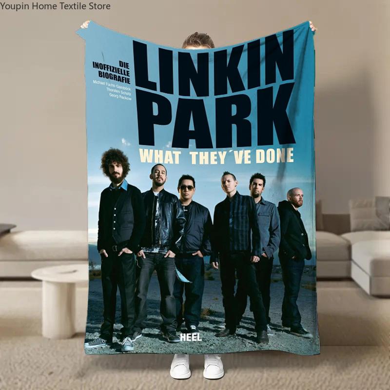 Rock Band L-Linkin Cool P-Park Blanket Soft Fluffy Throw Luxury Blanket Throw Kid Adult Sofa Bed Blanket Cover Travel Throw Gift