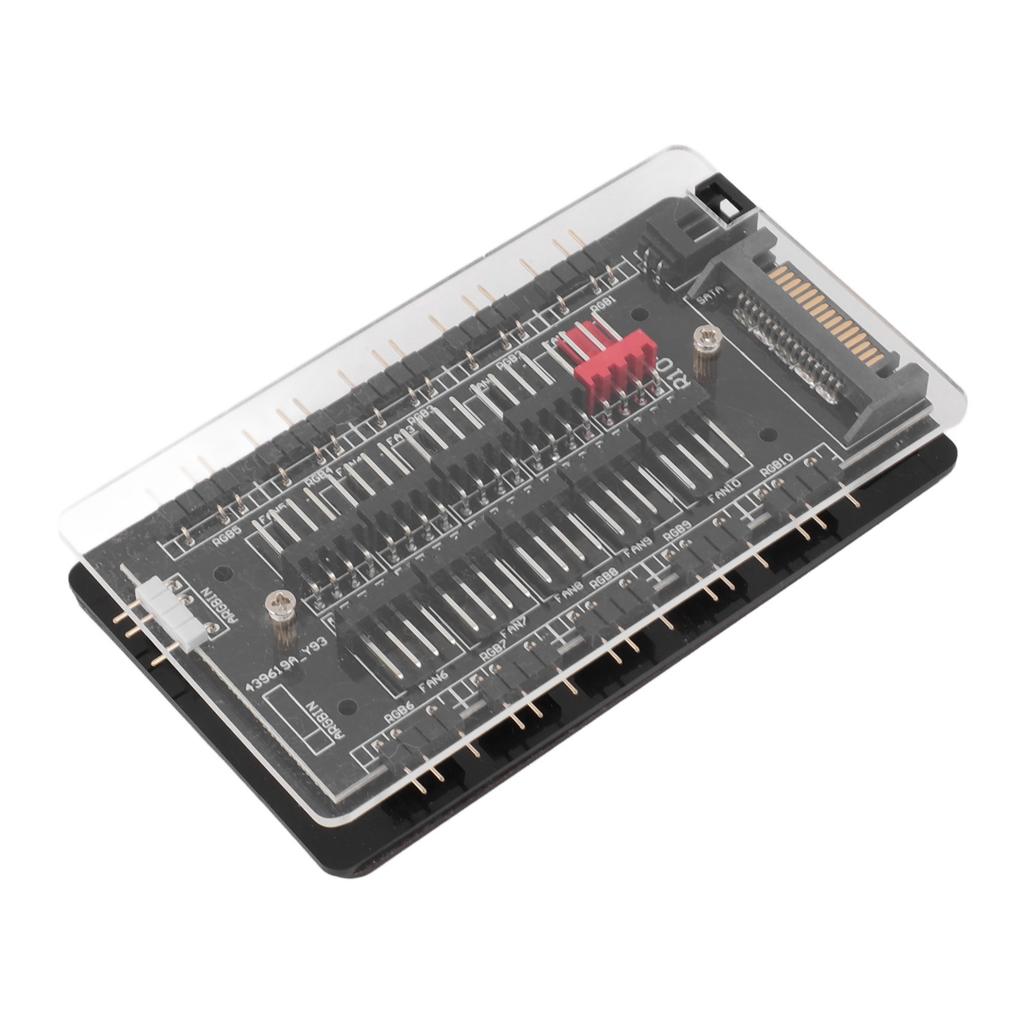 ARGB PWM Fan Hub 2 в 1 PWM ARGB Корпусный вентилятор Hub Интерфейс SATA Блок питания Магнитный 4Pin PWM 3Pin