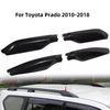4Pcs Glossy Black Roof Rack Rail End Cover Cap Repair For Toyota Prado 2010-2018