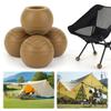 4Pcs Camping Chair Leg Cap Shock Absorption Outdoor Chair Leg Tips Ball Cap Moon Chair Foot Cover for Rugged and Uneven Surfaces