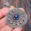 Lapis Lazuli Gemstone 925 Sterling Silver Handmade Dazzling Jewelry Pendant