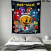 Pac Man Wall Tapestry Aesthetic Wall Hanging Printed Fabric Blanket Decorative Tapestries for Bedroom Living Room Home Decor