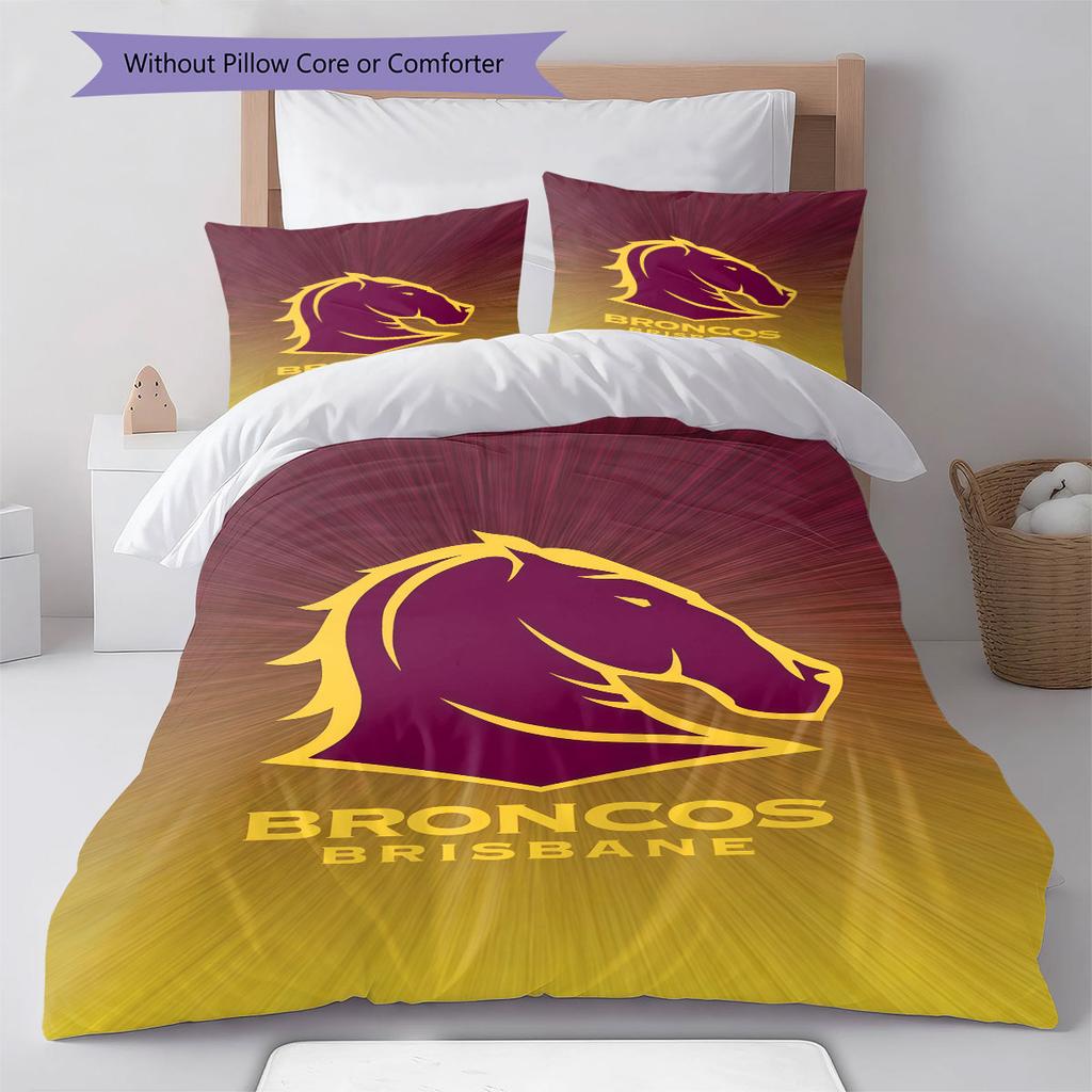 Brisbane Champions Bedding Quilt Set Quilt Cover Pillowcase Home Decoration Birthday Gift (1 * duvet cover + 2 * pillowcase, without core)
