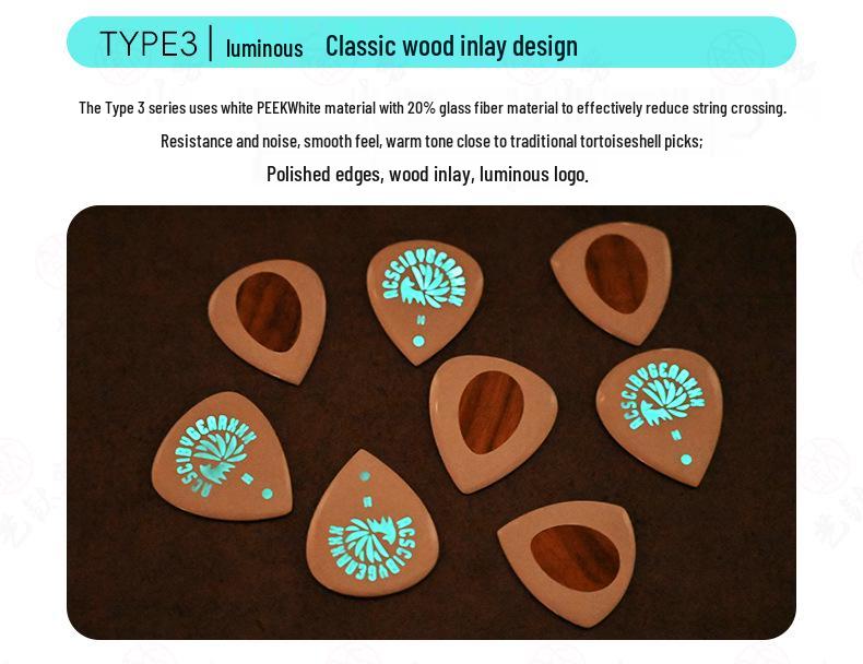 GEARXXX Nine-Tailed Fox Non-Slip Speed Pick for Folk/Electric Guitar & Bass.