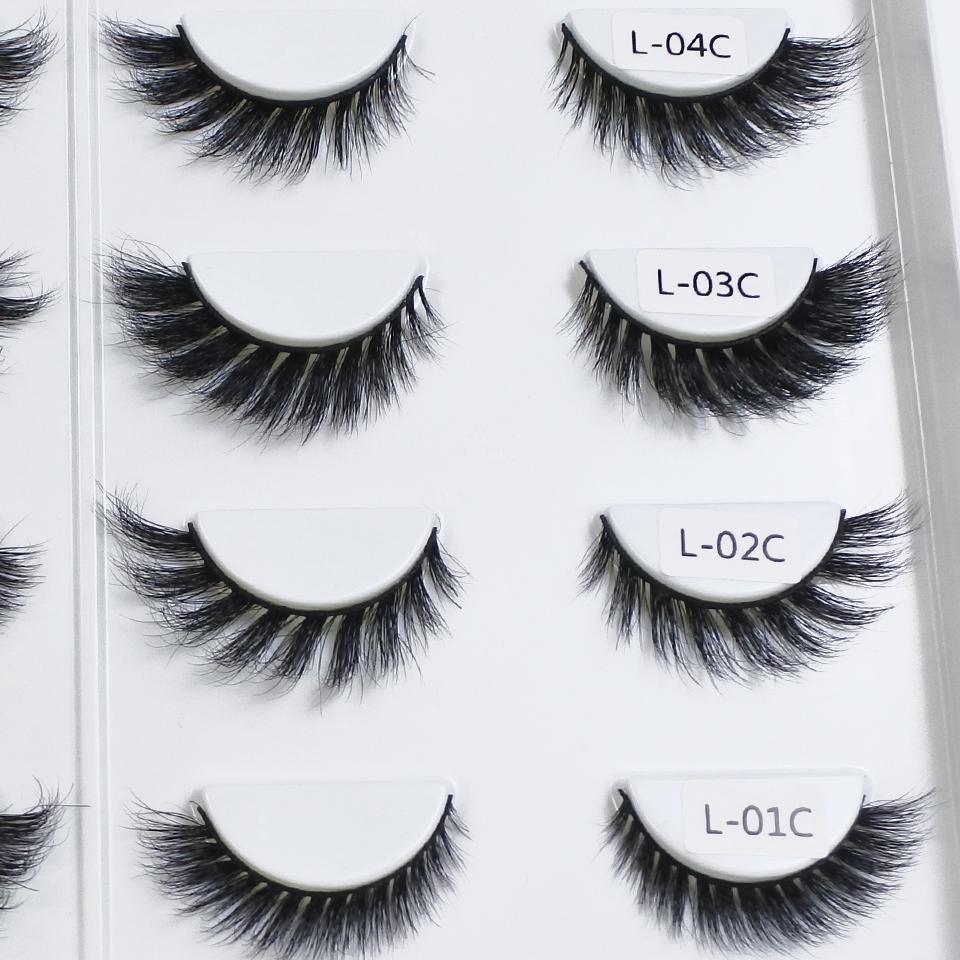 Natural Wispy Mink Lashes High Quality 8mm-16mm Soft Short Cat Eye Strip Lasesh Luxury Makeup Fluffy Mink Eyelashes Wholesale