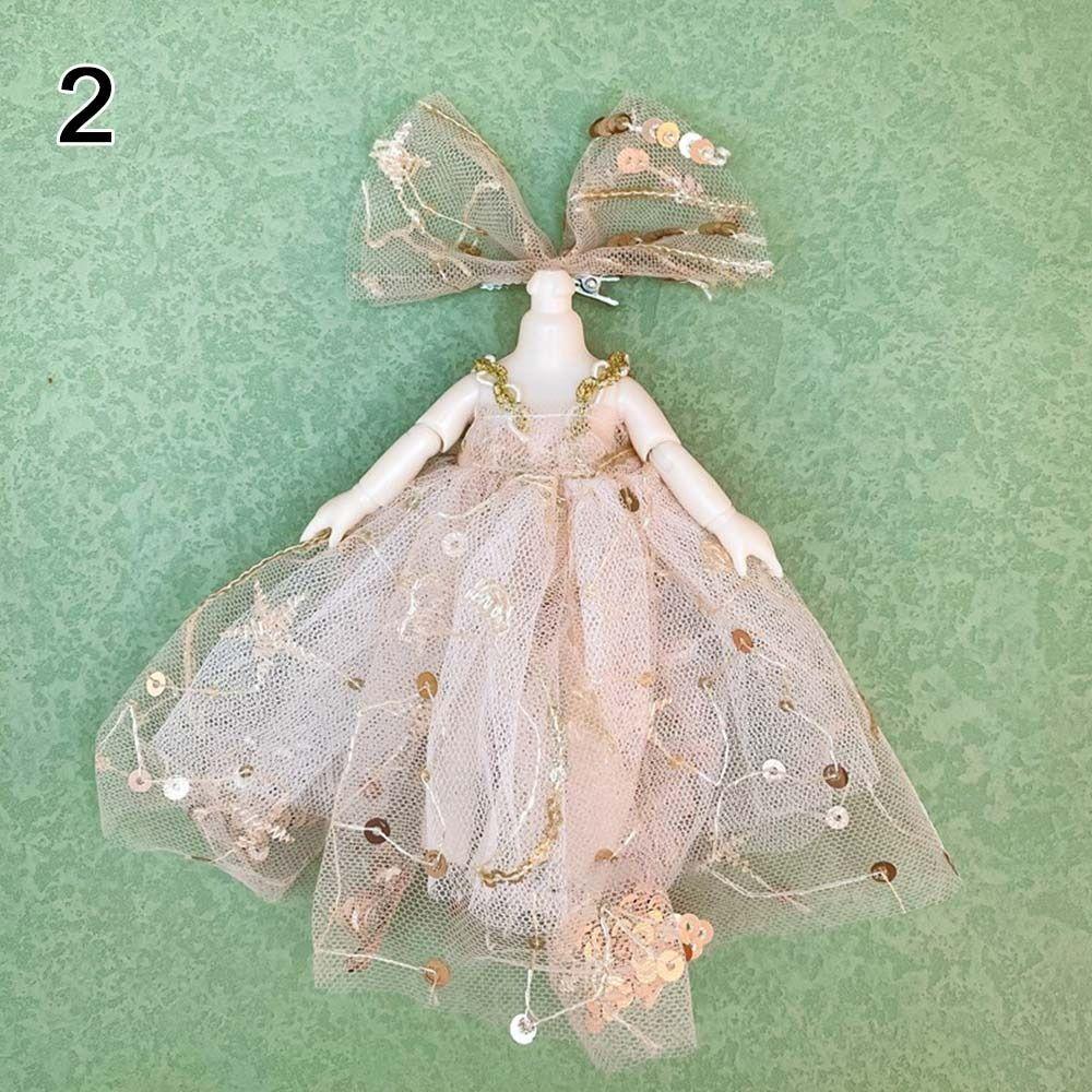 Детский DIY Девочки Высококачественный Наряд 18 Стилей Можно Наряжать Юбочный Костюм 16~17см Кукла/1/8 BJD Кукла